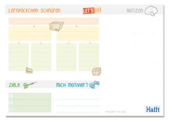 A4 Lernplan von Häfft Inhaltsseite 2