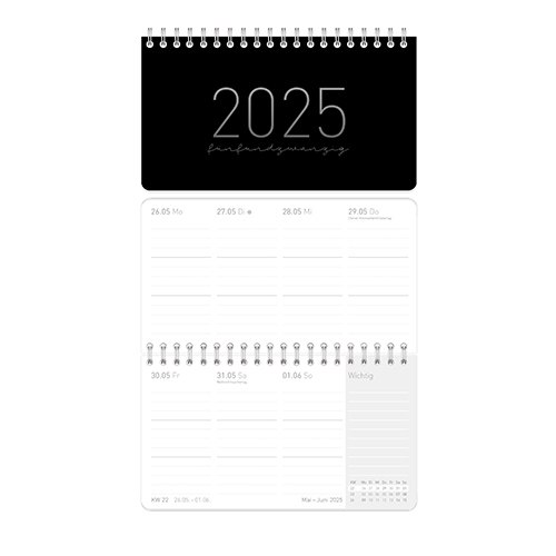 Tischkalender 2025 Pocket - Beispiel