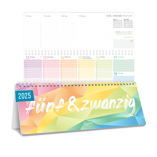 Tischkalender 2025 Rainbow - Aufsteller